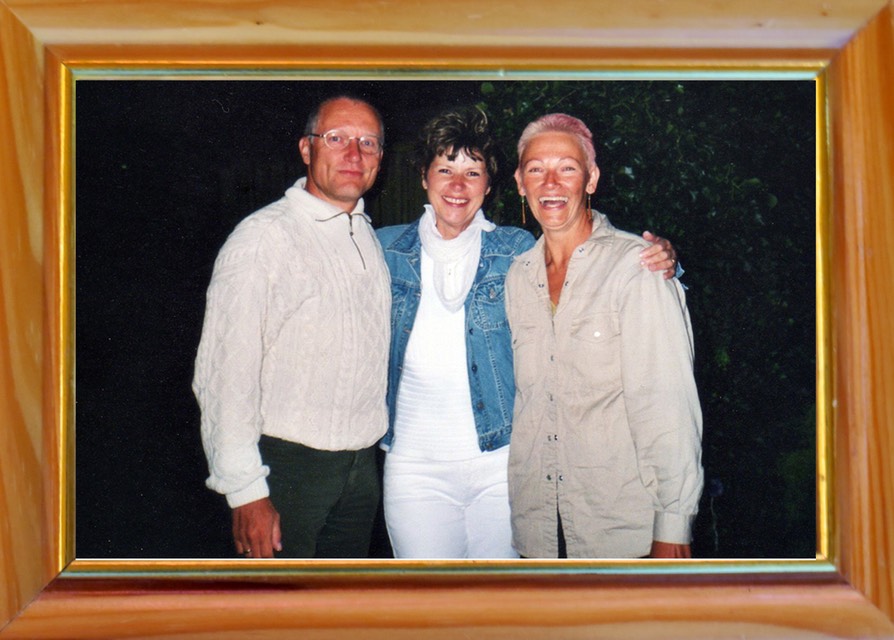 Peter, Gaby & Regina in Thiessow auf Rügen im Sommer 2001