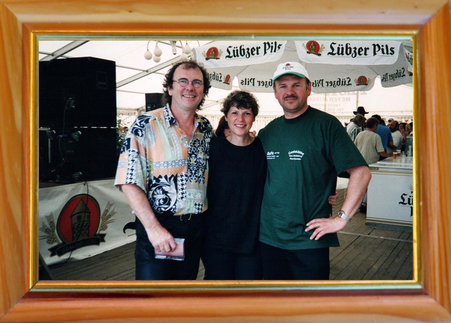 Ingo, Gaby & Perry in Quetzin beim Strandfest 2001