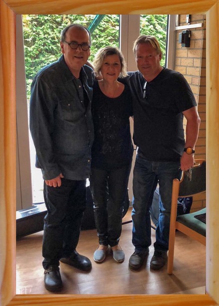Ingo, Gaby und Bernd am 2. September 2019 in Neubrandenburg nach dem Konzert